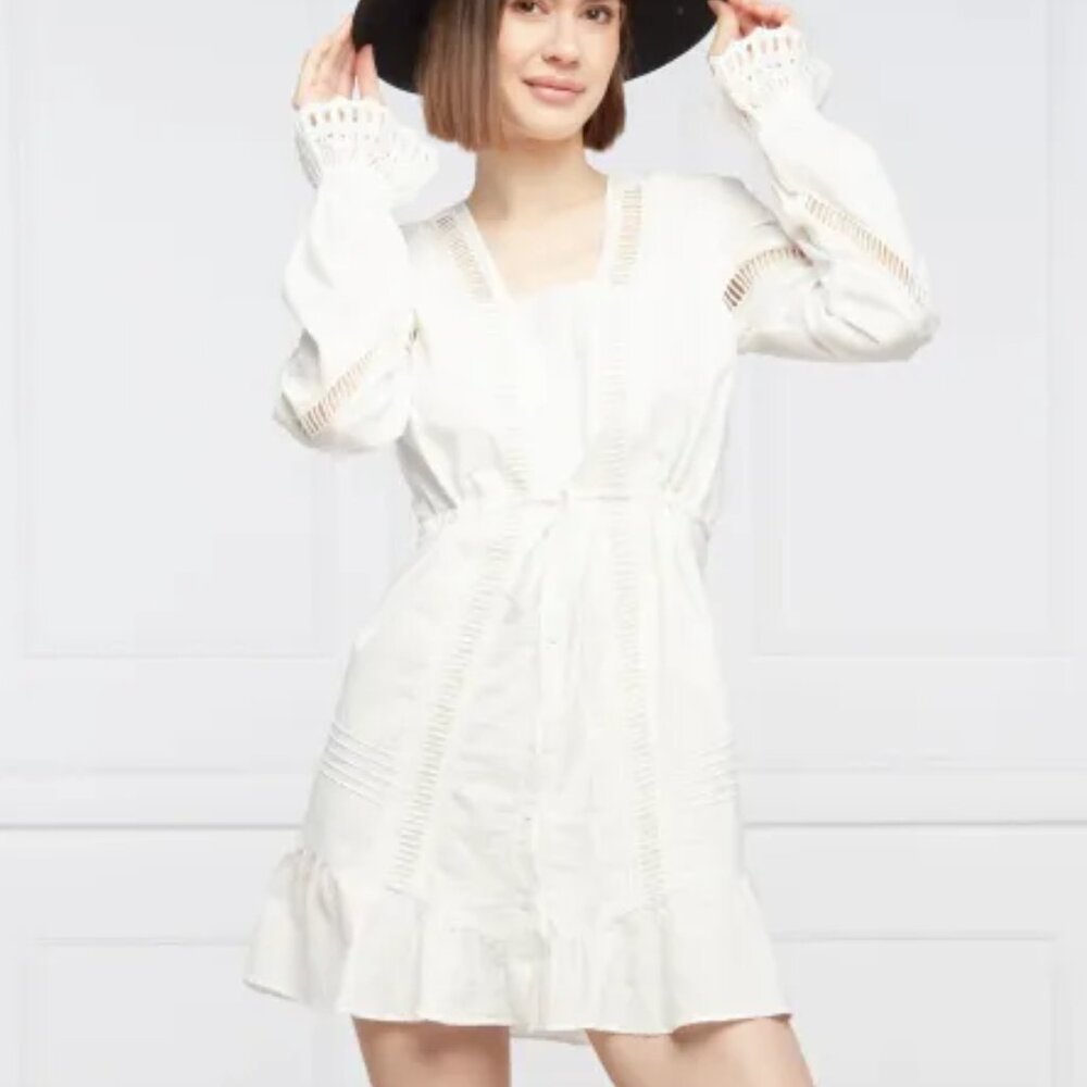 The Kooples  Ladder Lace Trim Dress Sz 2/M NWT - Picture 2 of 15